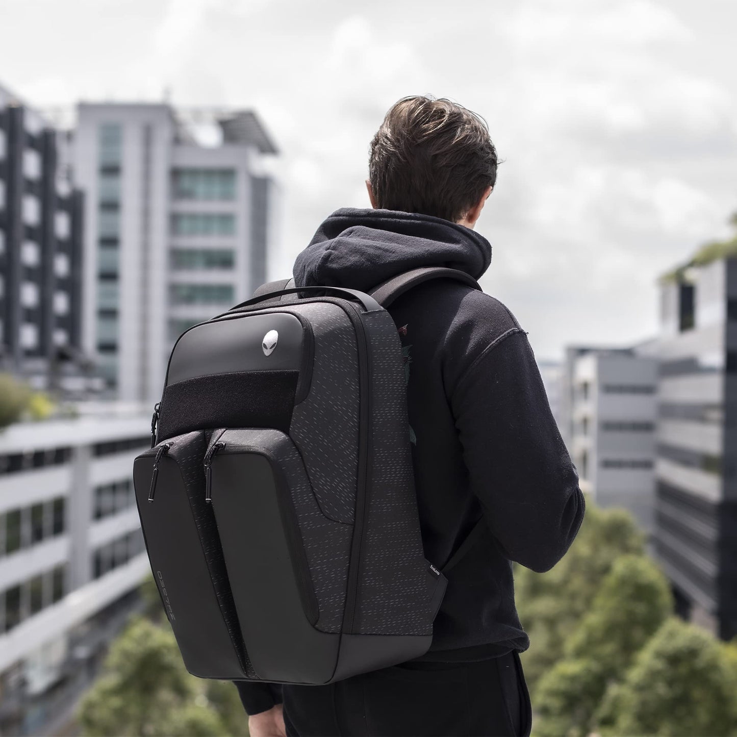 Alienware Horizon Utility Backpack, AW523P, Weather resistant, Padded back and shoulder straps, EVA padding, RFIDsafe, Black