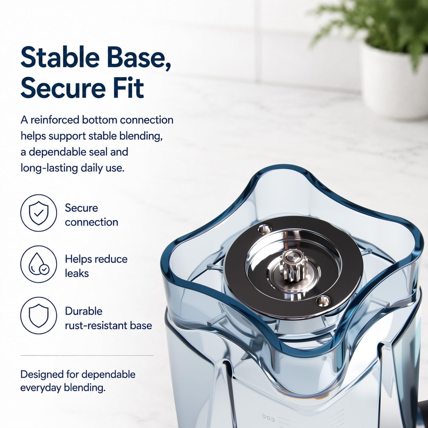 64oz Low-Profile Blender Pitcher Compatible with Vitamix 5200/7500/5000/6300/750/E310/VM0102/VM0103/VM0197- BPA-Free Container Jar Cup for Classic & Explorian Series Etc