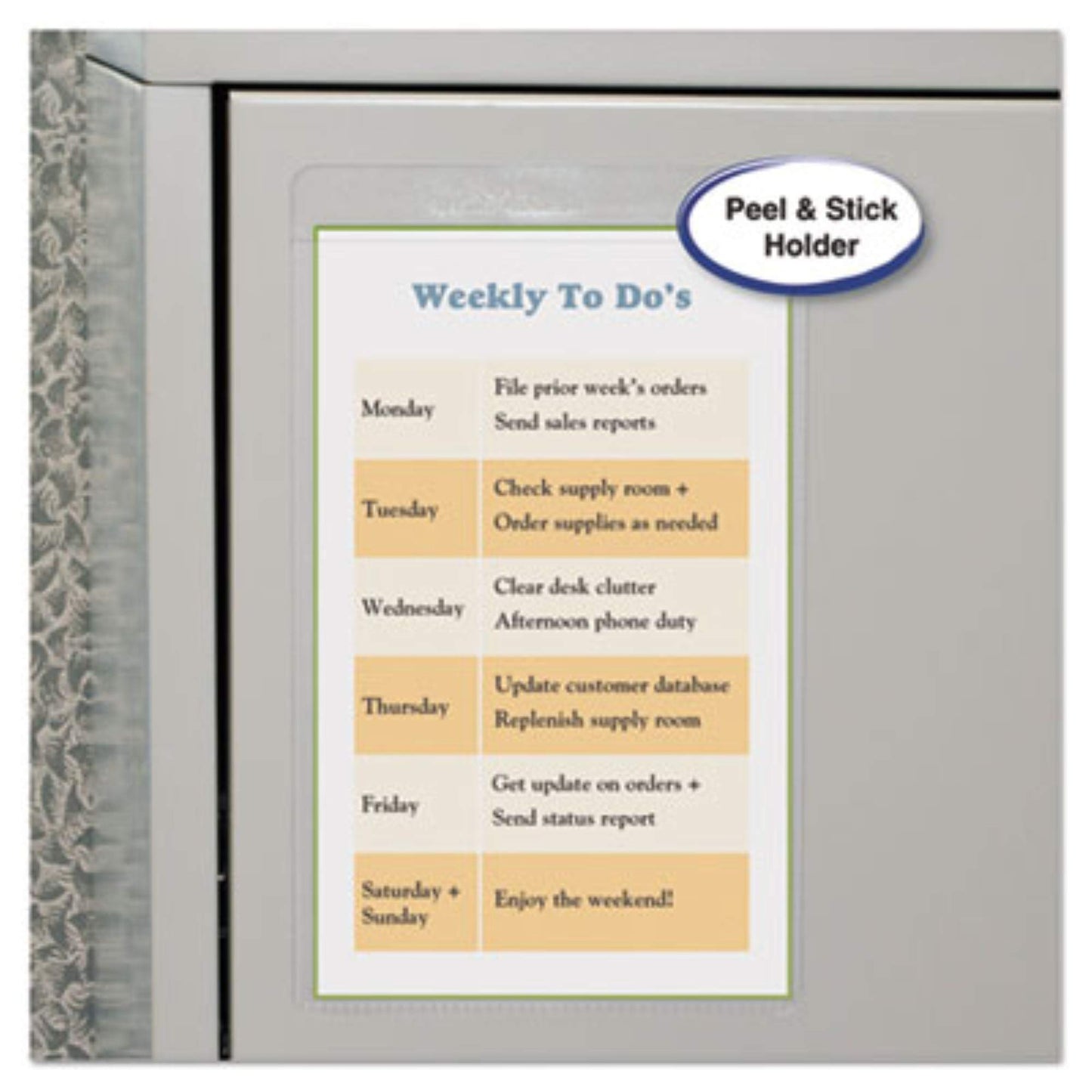 C-Line Self-Adhesive Shop Ticket Holders, 5 x 8 Inches, Clear, 50 per Box (70058)