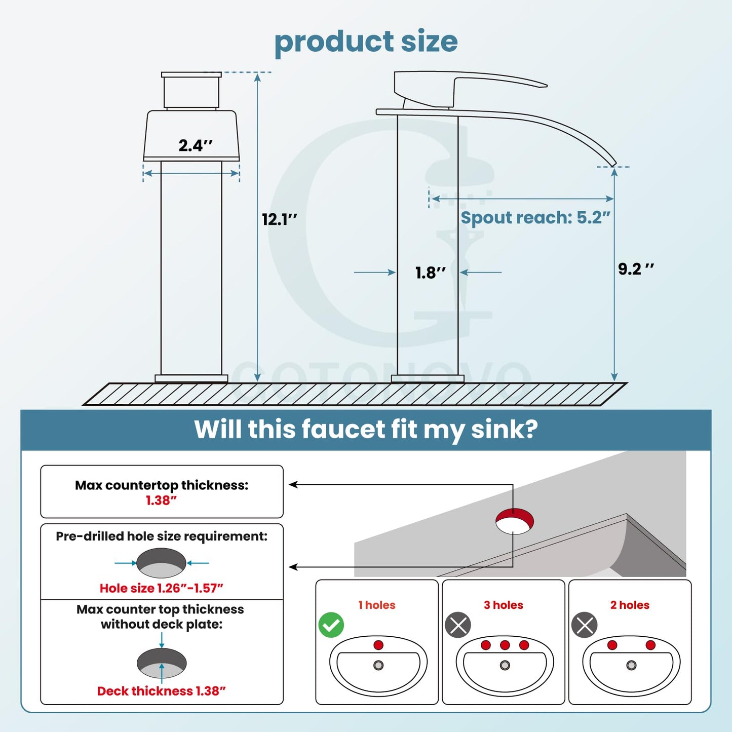 gotonovo Waterfall Tall Bathroom Faucet Single Handle Bathroom Faucets for Sink 1 Hole Stainless Steel Vessel Sink Faucet Modern Mixer Tap Wash Basin Faucet with Pop Up Drain, Matte Black