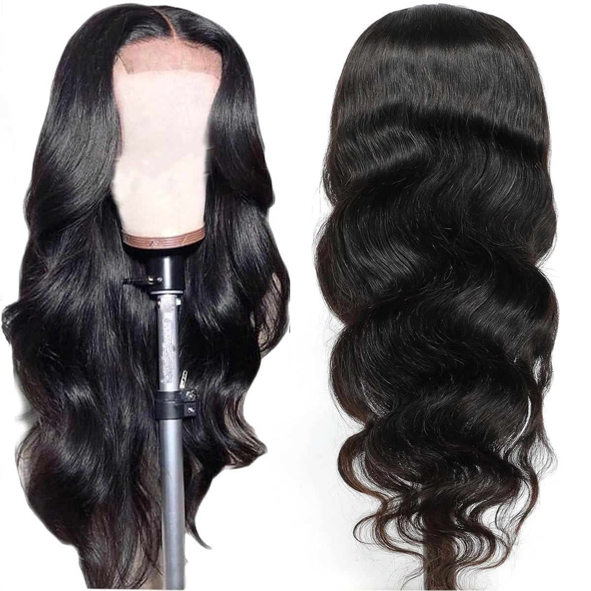 Levergreen Body Wave Lace Front Wigs Human Hair Pre Plucked Glueless 4x4 Lace Closure Wigs Human Hair Wigs For Black Women Human Hair Wig Body Wave Frontal Wigs Human Hair (Closure Wig, 32 Inch)