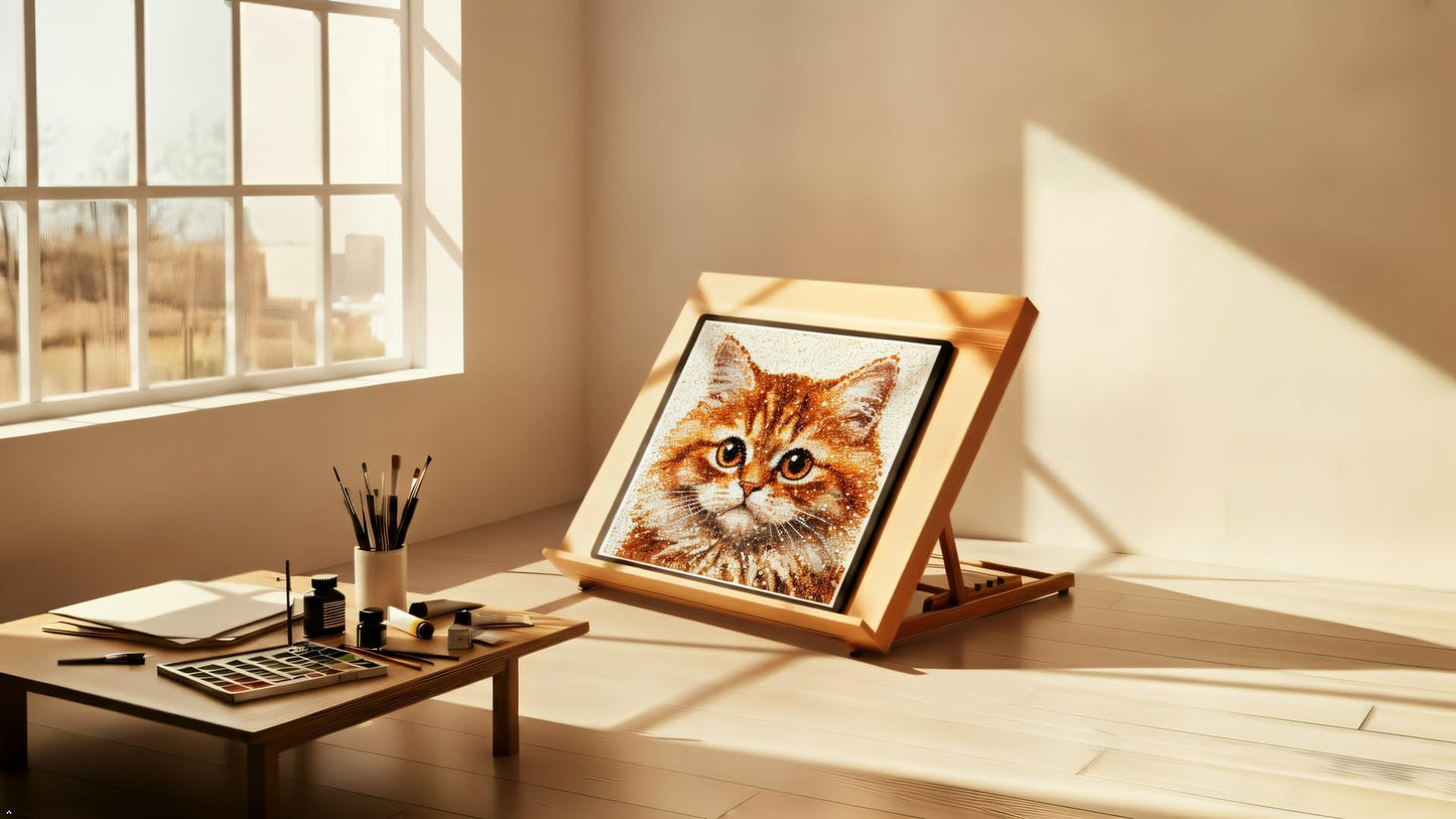 HSK A2 Light Pad Professional Custom Wooden Stand，A2 Light Box Stand and Light Pad Stand,19 Inches by 26 Inches