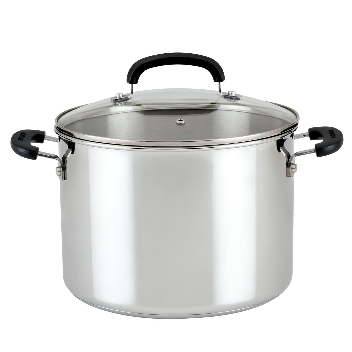 Farberware Brilliance Stainless Steel Stock Pot with Lid, 8 Quart