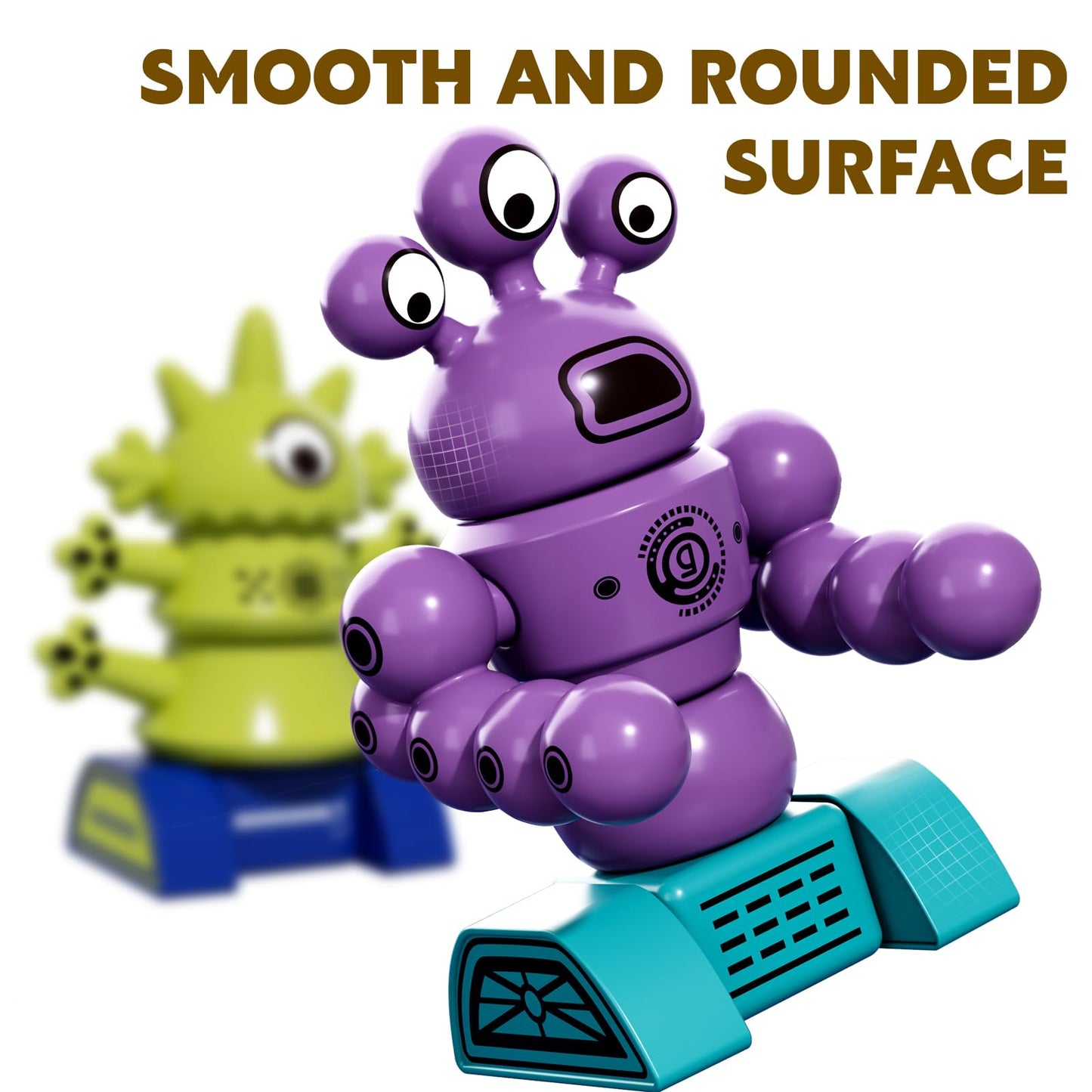 Magnetic Monster Robot Toy for Kids 3-5 Years Old, Magnetic Blocks Stacking Transform Toys for Kids with Storage Box, Set for Kids Age 3 4 5 6 7 Years Old Boys, Christmas & Birthday Gift