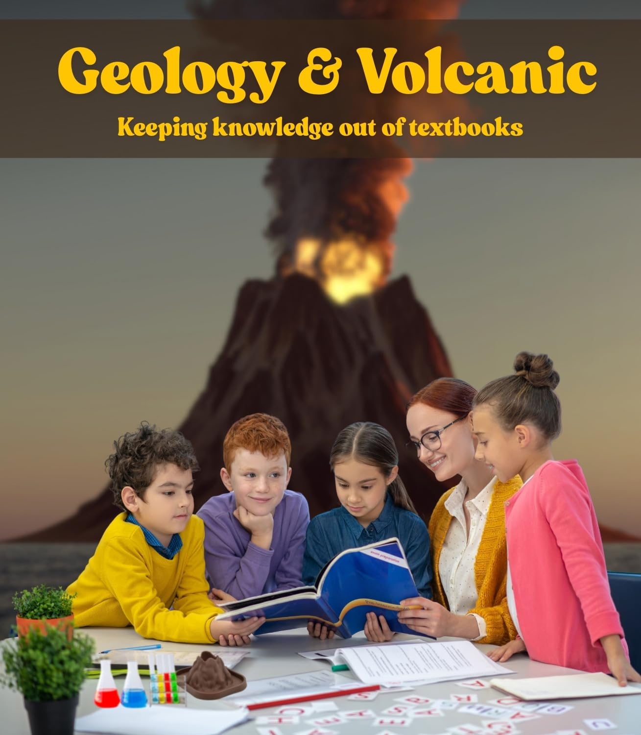 JINKEYULV 20 Pcs Volcano Science Kit - DIY Demonstration Model & Fairy Garden Decoration