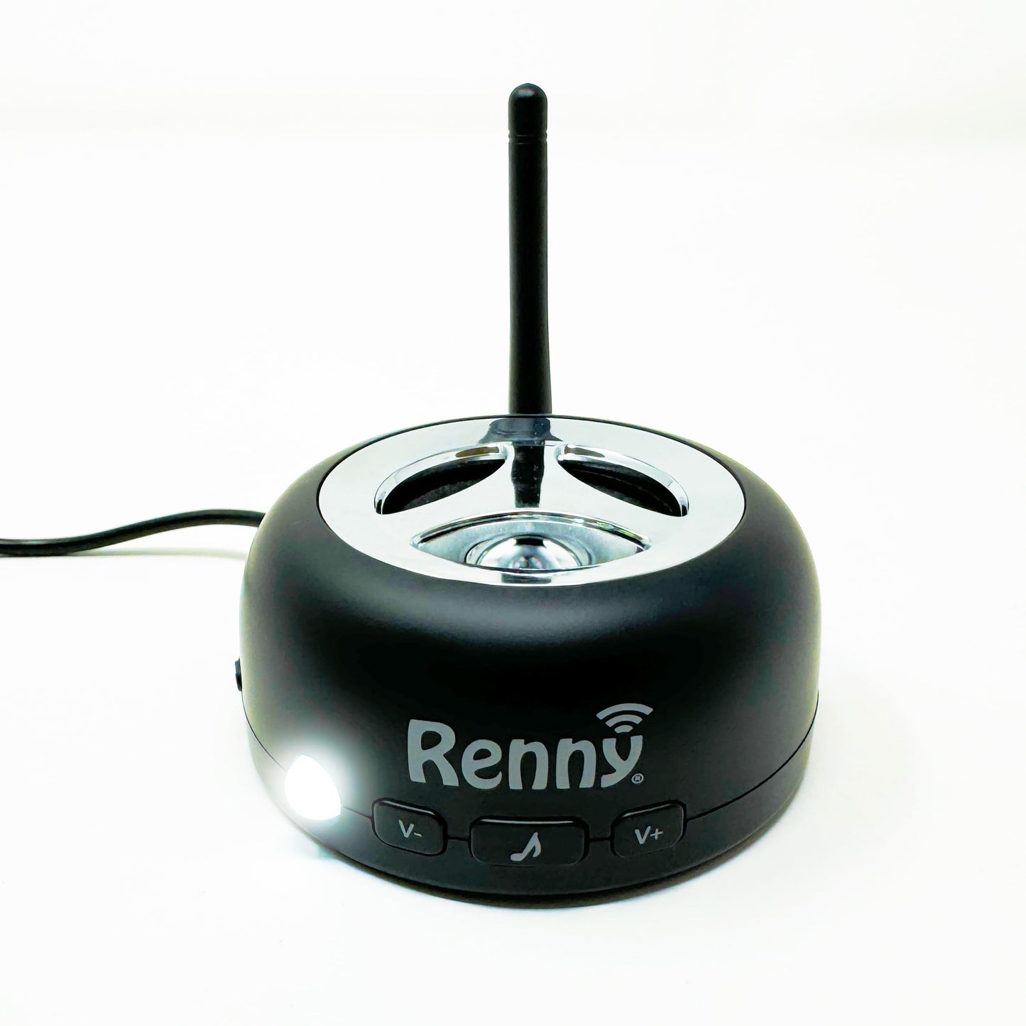 Renny - The Loud Cell Phone Ringer, Amplifier & Flasher for The Hearing Impaired (117dB) | Auto-Connects Wirelessly via Bluetooth | External Ringtones | Text/Email Notifications | Talking Caller ID