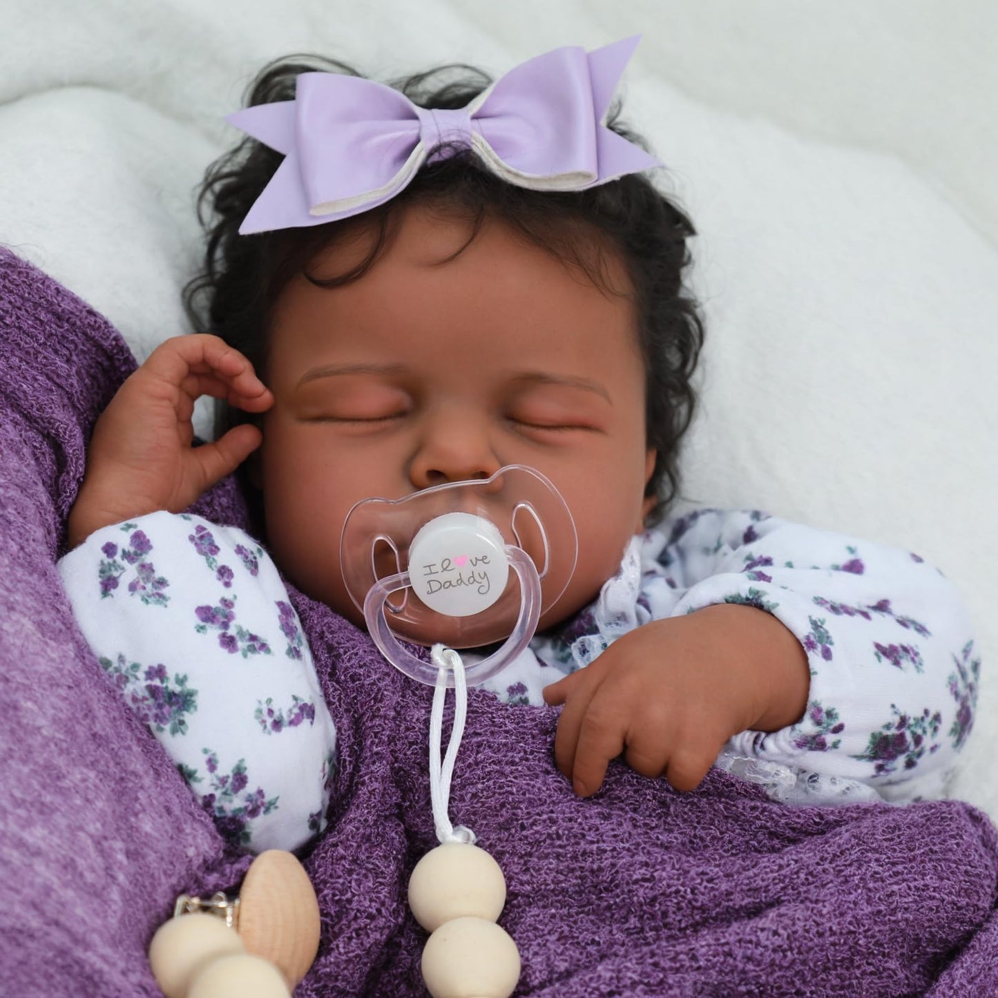 SCOM Reborn Baby Dolls Black Girl - 20 Inch Realistic Newborn Baby Dolls Newborn Baby Dolls African American Real Life Baby Dolls Gift for Kids Age 3
