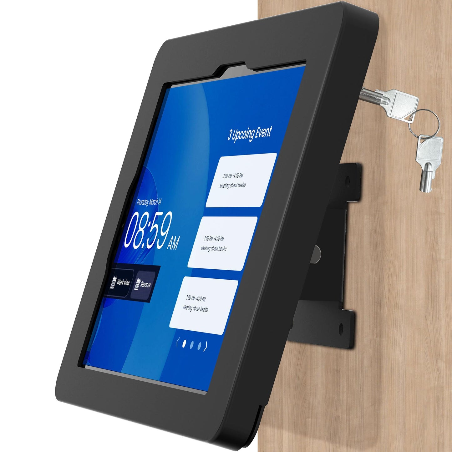 Beelta Tablet Wall Mount Compatible with 10.9" iPad 10th, Pro 11" 1 2 3 4, Air 4 5, Air 11''(M2/M3), iPad 11"(A16) - BSW101BA