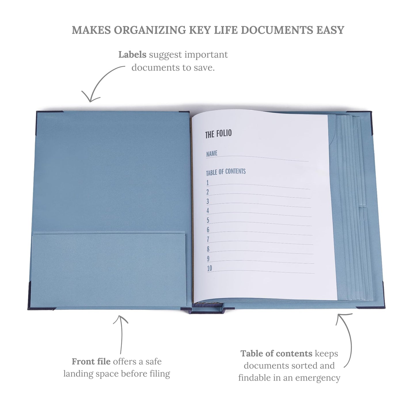 Savor|2025 Updated Edition Family Emergency Binder ™ | Custom Dyed Cloth Expanding File Folder for Important Papers, Babysitter Binder, Birth Certificates, Social Security Cards, Passports, Photos