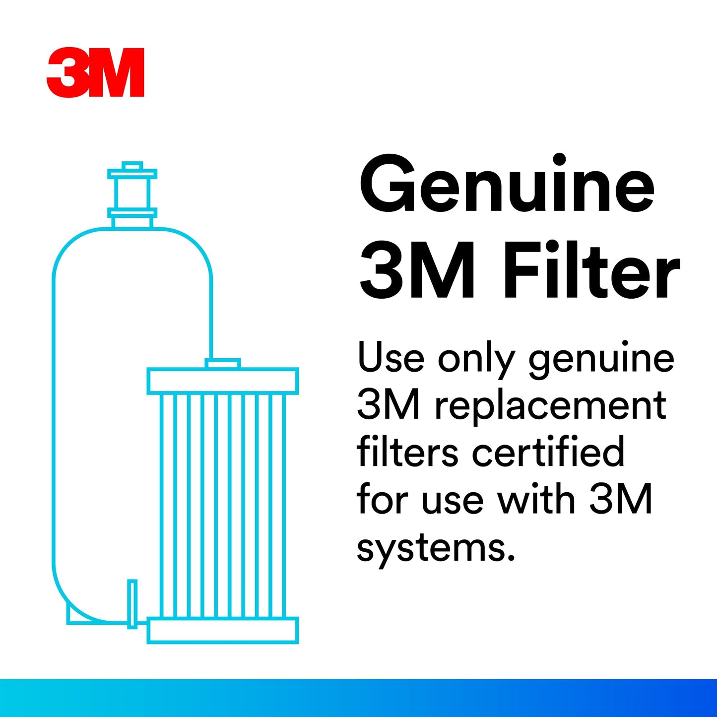 3M HF65-S Water Filtration Replacement Cartridge for Ice Series ICE165-S and ICE265-S, 5613409