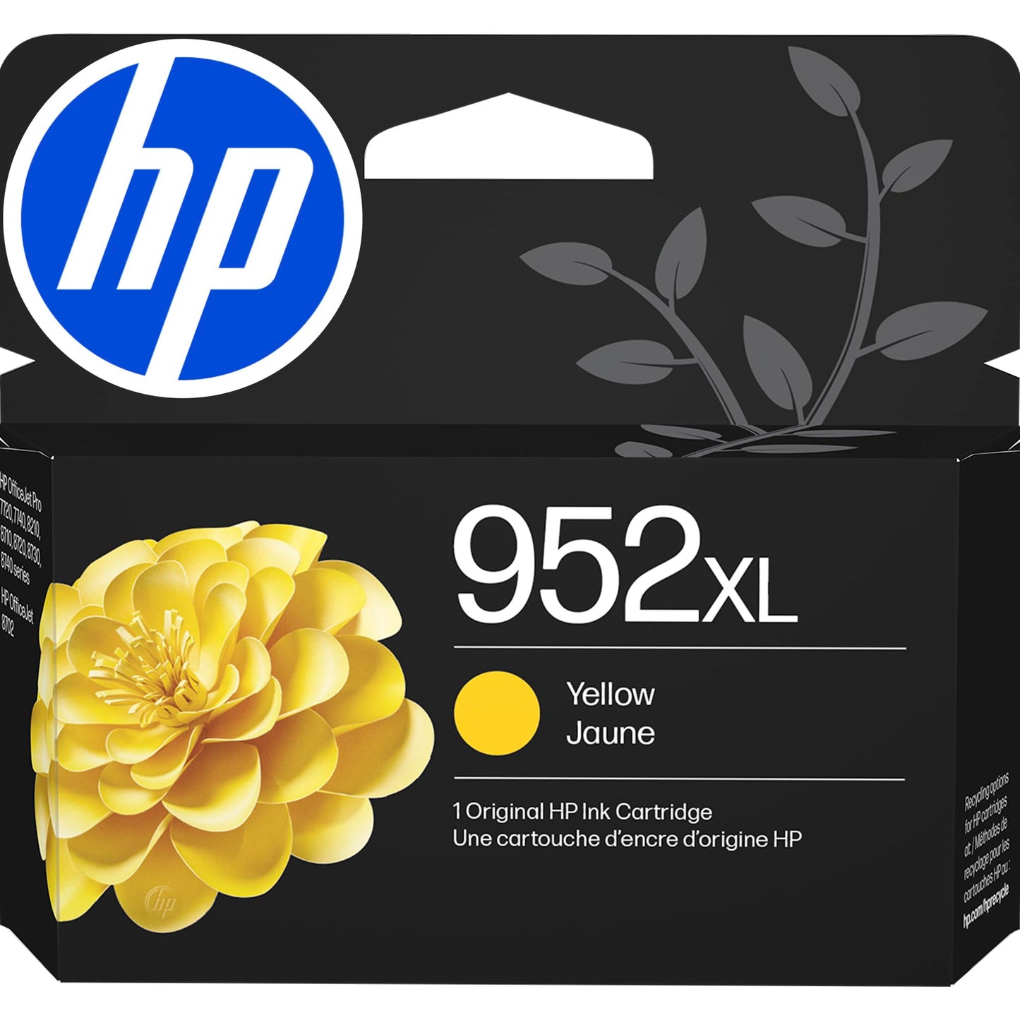 HP 952XL Yellow High-Yield Ink Cartridge | Works OfficeJet 8702, OfficeJet Pro 7720, 7740, 8210, 8710, 8720, 8730, 8740 Series | Eligible for Instant Ink | L0S67AN
