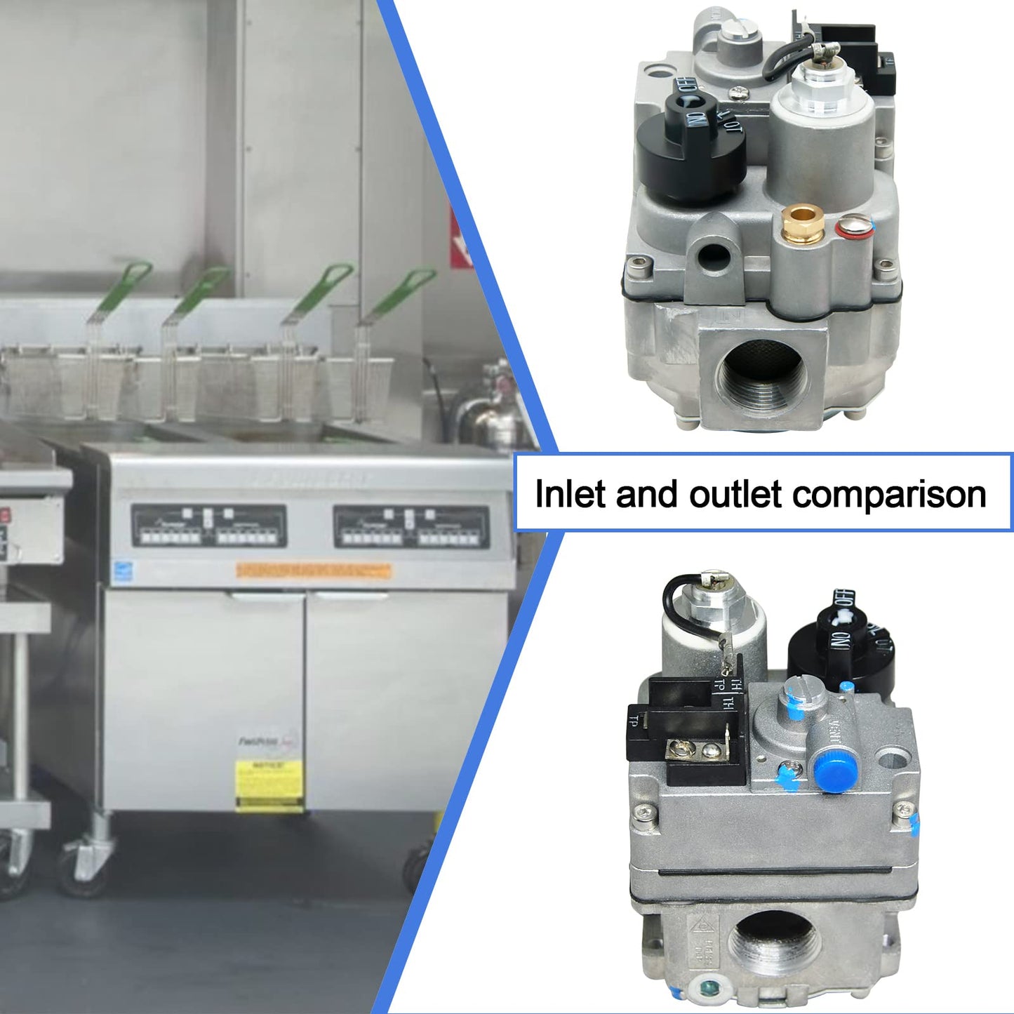 700-506 Gas Valve, Fast Opening, 200000 BTU/H, Combination Gas Valve, Inlet Filtered Screen, Pilot Outlet 1/4” Tubing, Standard NEMA Terminals, Widely Used in Natural Gas