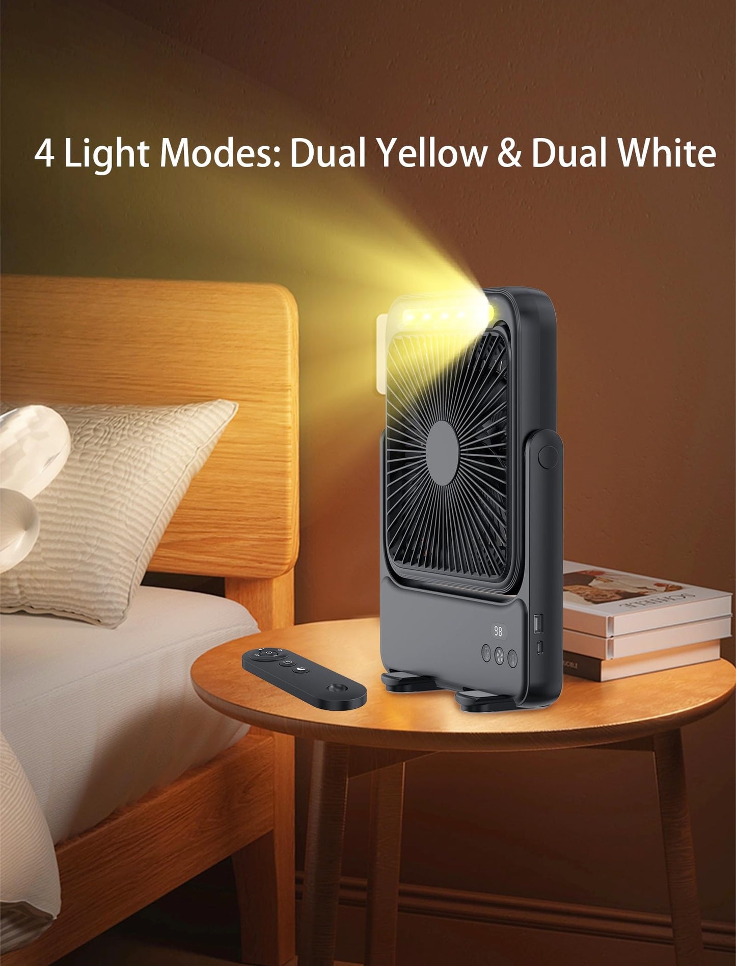20000mAh Magnetic Cruise Approved Fan with Night Light, Ultra-Slim Travel Fan, 4-Speed, Hook Design, Portable Fan for Cruise Ship Cabin, Bedroom Sleeping, Camping, Travel & Cruise Essentials 2026