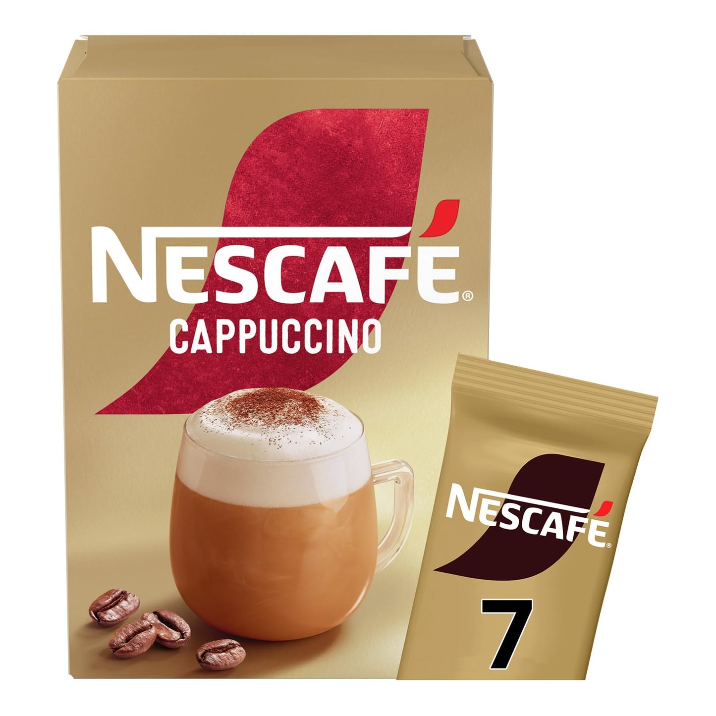 NESCAFÉ Cappuccino Instant Coffee Sachets x7 (Pack of 6, Total 42 Sachets)