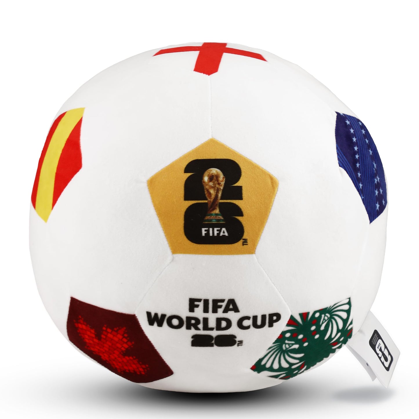 MESUCA FIFA World Cup 2026 Official Edition Mini Soccer Ball Plush Keychain Pillow, 4.72" Soccer Plush Toy Backpack Charm, Kids Gift, World Cup 2026 Merchandise (11.8 inches/30cm)