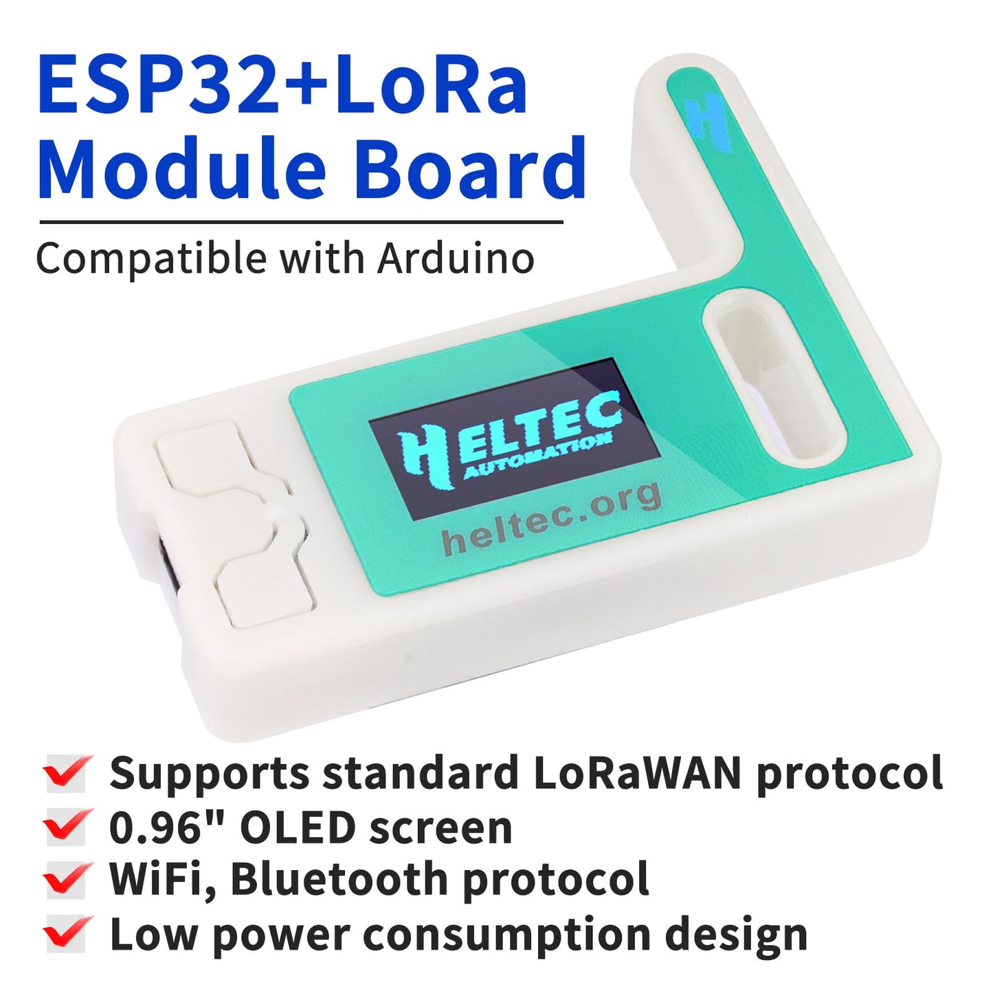 ESP32 LoRa V3 Module Board with 3000mAh Battery Set - with 915MHz Antenna and SX1262 LoRa V3 Case Devices for Meshtastic Arduino LoRawan IOT