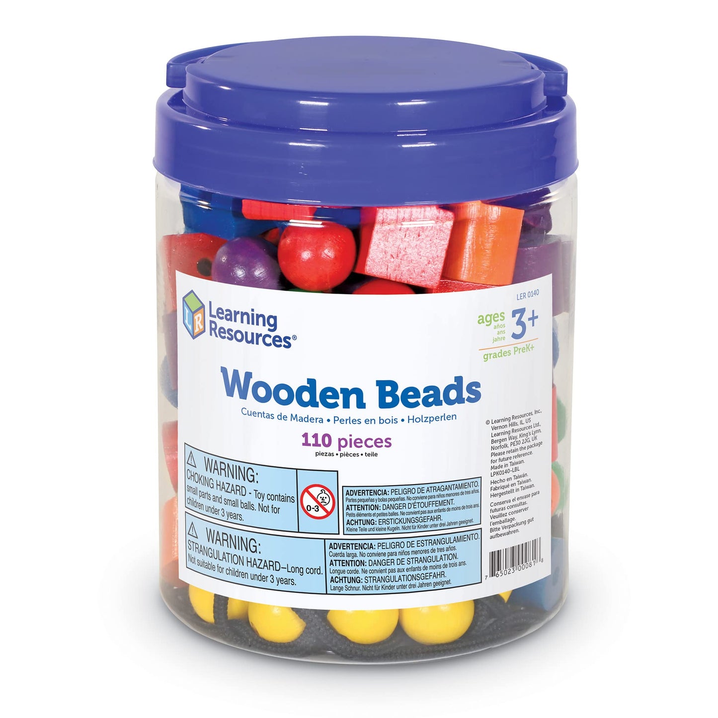 Learning Resources Beads in a Bucket Set of 108 (LER0140)