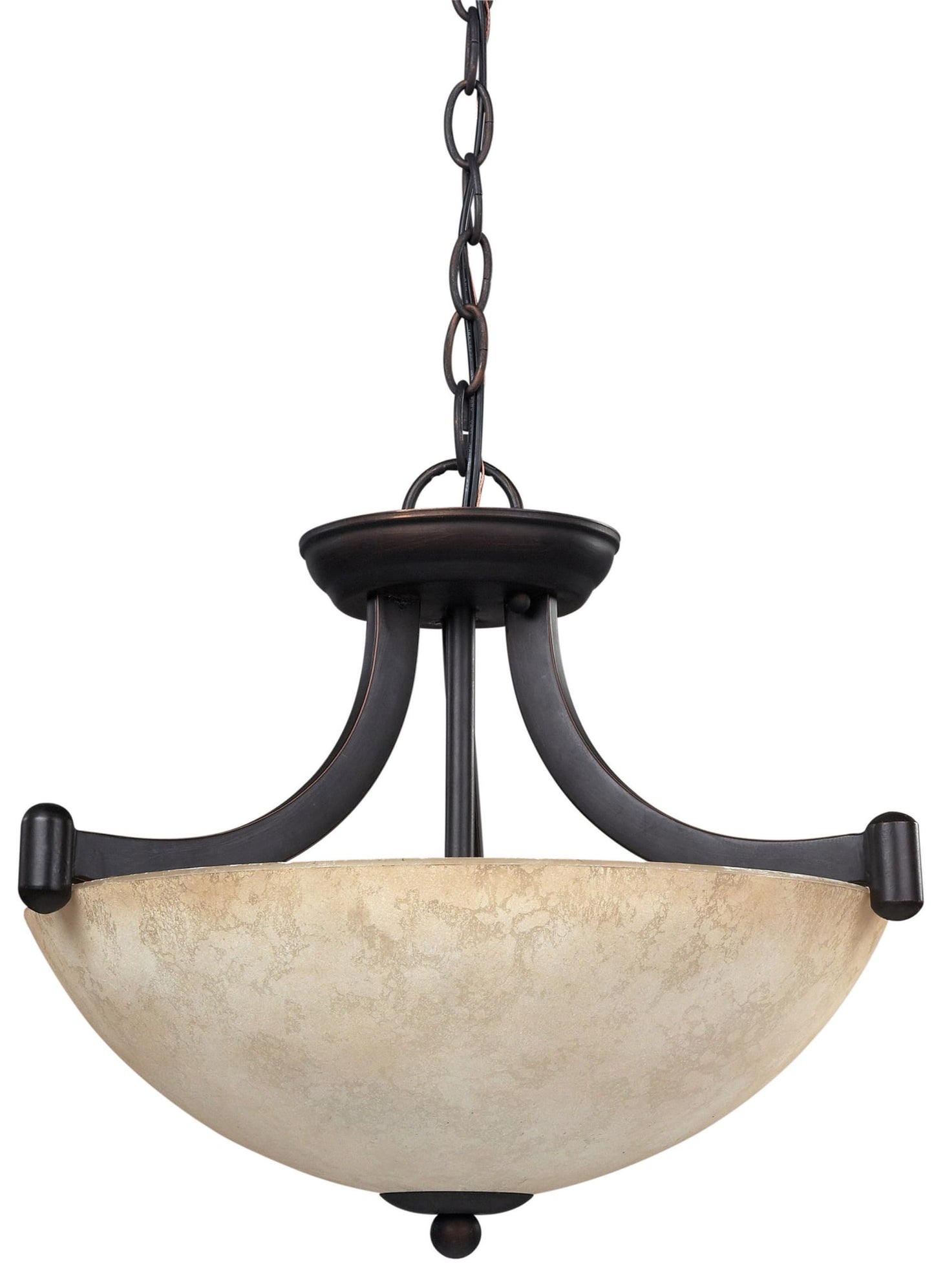 Canarm ICH375A03RA14 3 Light Warren Dual Large Pendant Light Fixture, Bronze