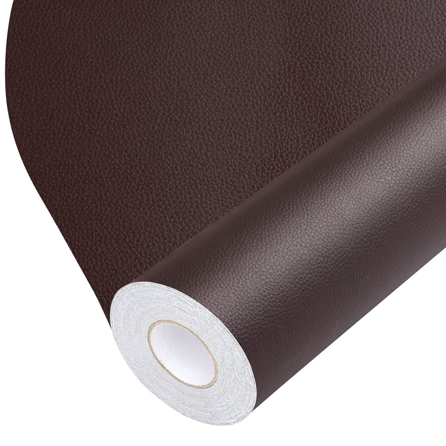 BSZHTECH Leather Repair Tape Self-Adhesive Leather Repair Patch for Couch Furniture Sofas Car Seats Advanced PU Vinyl Leather Repair Kit (Dark Brown, 35.4X79 inch)