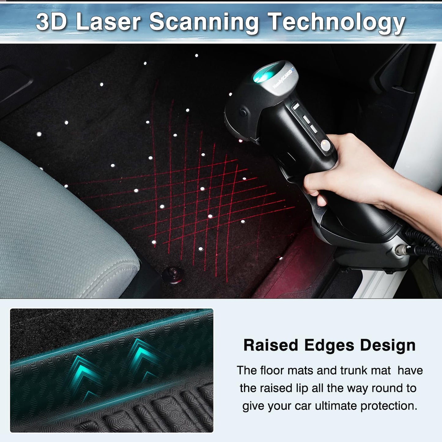 Mixsuper Custom Fit for Floor Mats 2015-2021 Ford Transit 150/250/350 (No Transit Connect) All Weather Floor Liners 1st Row 1 Piece