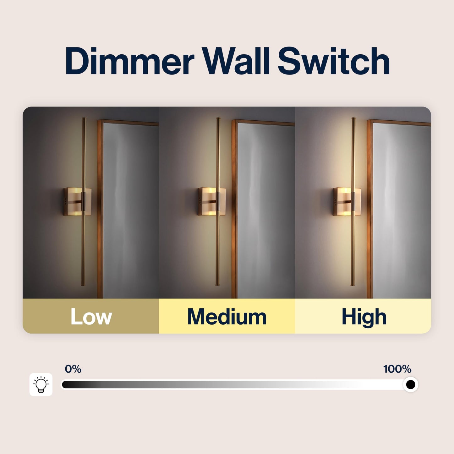 JONATHAN Y JYL7022B Makena 28" Dimmable Integrated LED Modern Metal Wall Sconce Contemporary Minimal 3000K 10W Bulbs Entryway Lobby Bathroom Bedroom Living Room, Gold
