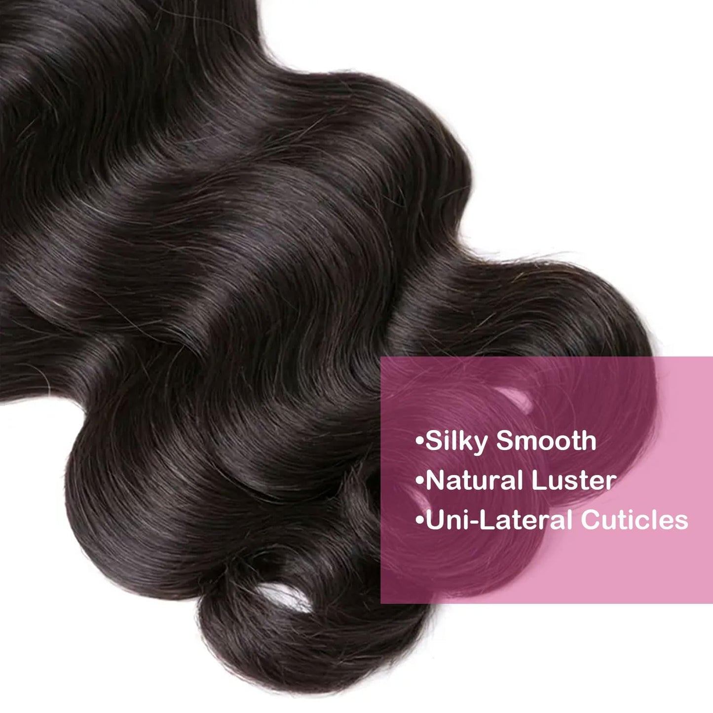 SilkSleek Body Wave Bundles Human Hair 16 18 20 Inch 12A 3 Bundles 100% Unprocessed Virgin Remy Hair Quick Weave Bundles Hair Extensions for Black Women Double Weft Sew in Bundles Natural Color