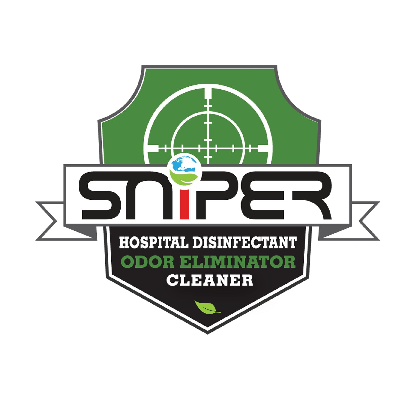 SNiPER Hospital Disinfectant, Odor Eliminator & All-Purpose Cleaner, 16 Ounce Spray, 2-Pack