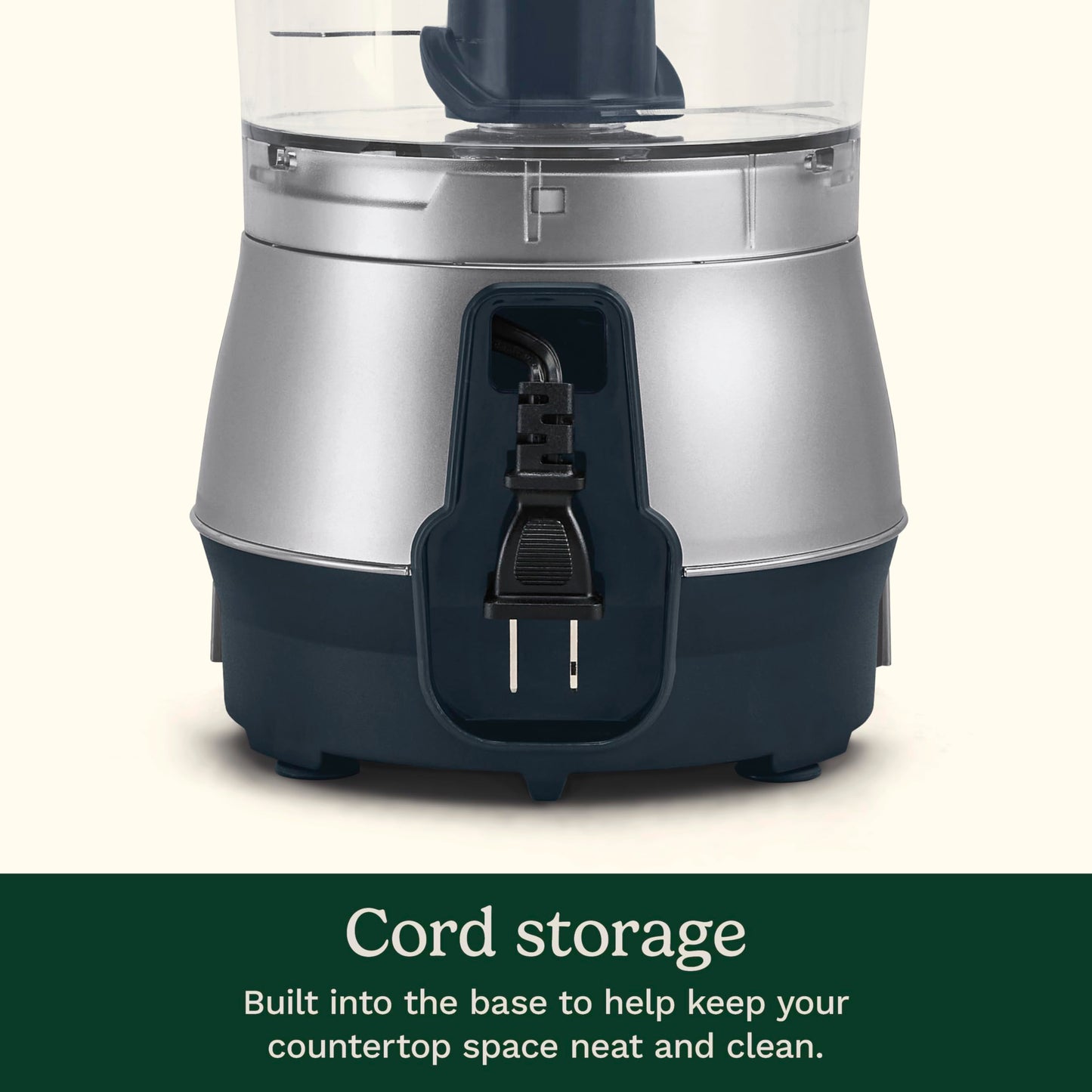 Cuisinart 5‑Cup Chop & Shred Food Processor, Compact Food Chopper, Easy‑Store Design, Silver FP-5