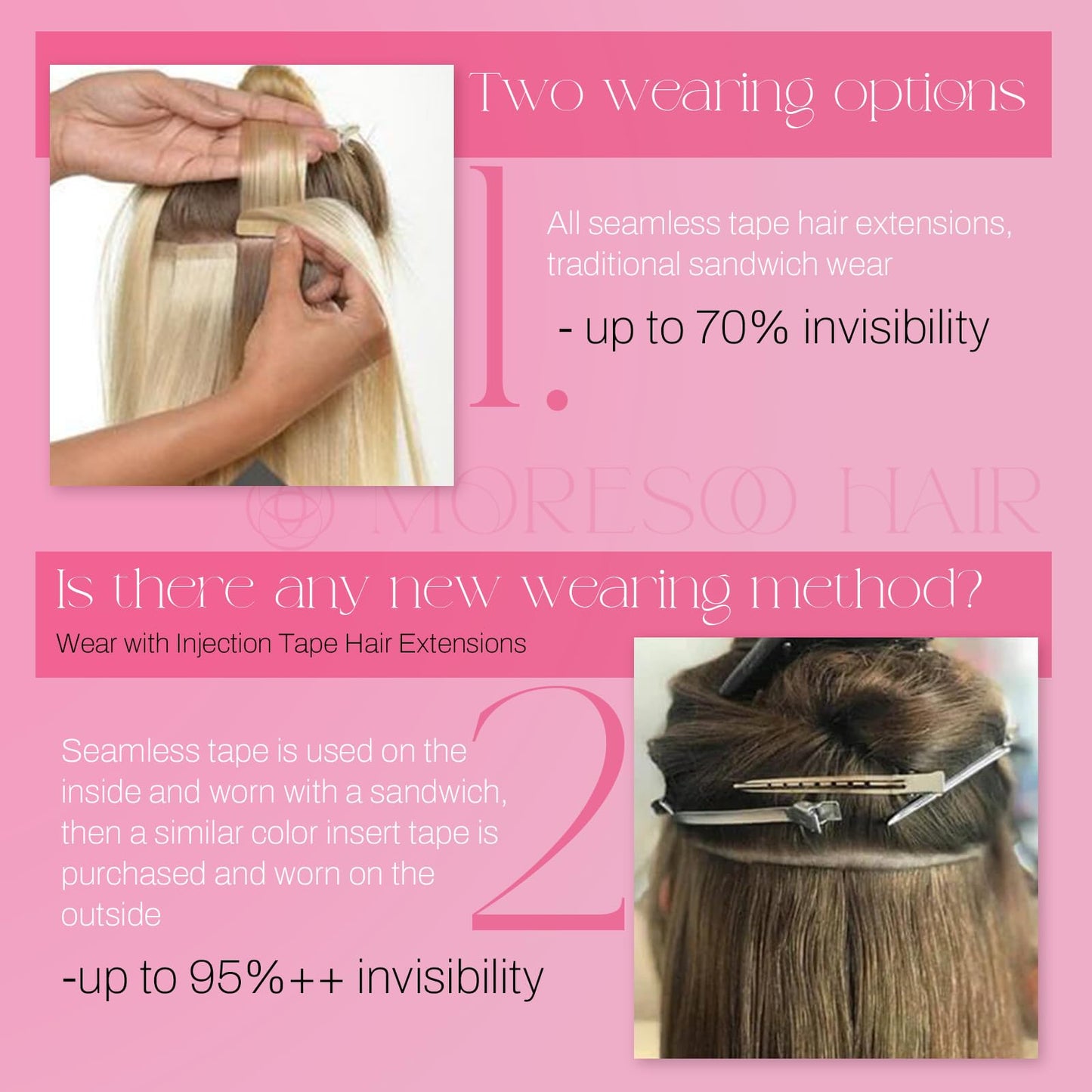 Moresoo Tape in Human Hair Extensions 20 Inch Highlighted Hair Extensions Tape in Light Brown Highlighted with Blonde Tape in Hair Extensions Invisible Tape in Extensions Real Hair #P9A/60 20pcs 50g
