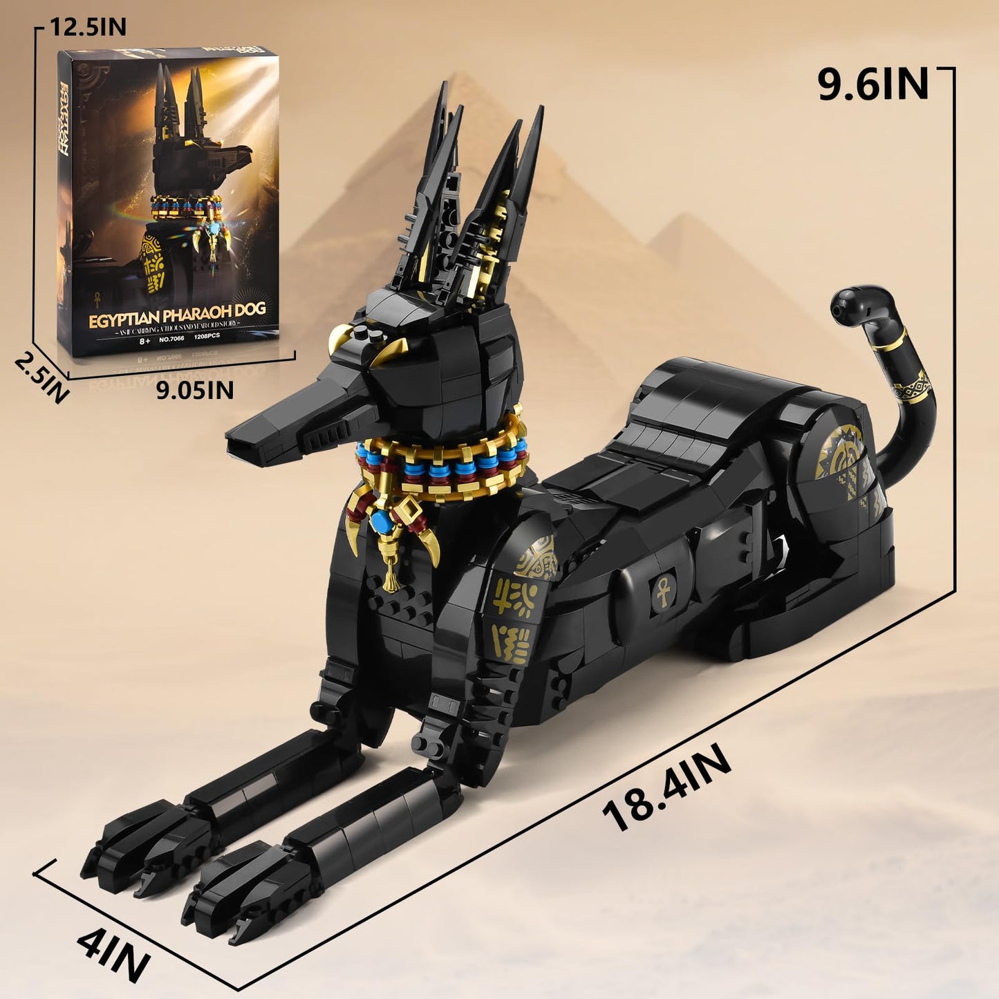 BNG Dog Building Set, Animal Dog Building Blocks Toy for Home Office Decor Model,Creative Building Kits Gift for Adults,Teens and Boys 8+(1208PCS)