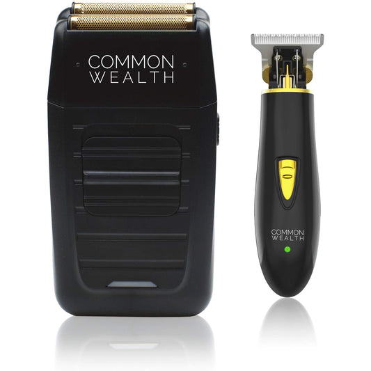 Common Wealth Pro Finishing Kit Cordless Shaver + Skeleton Hair Trimmer Combo CWFK78