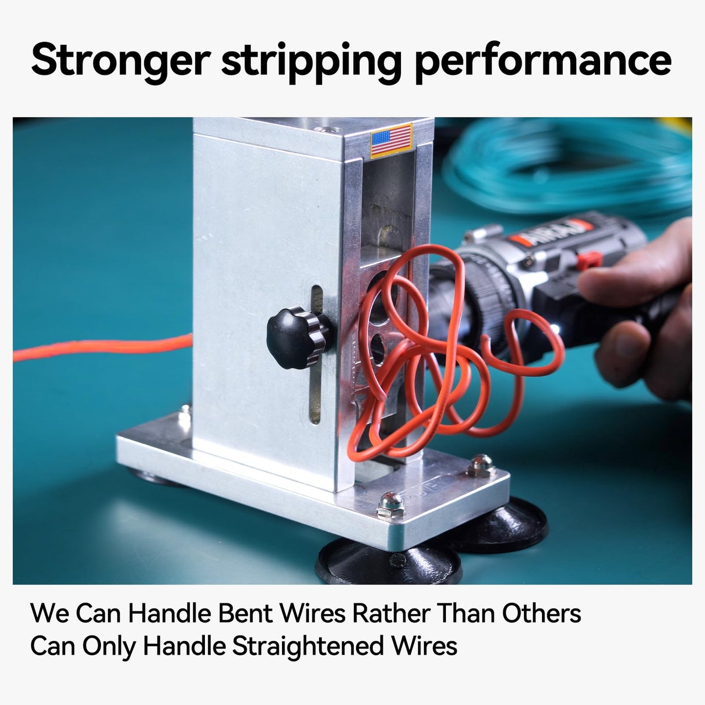 2025 Latest American Wire Gauge 000-40 (AWG) Drill Wire Stripper stripping Machine professional recyclers frequent use (NO Drills, Good to All Drills)superior precision engineering wider compatibility