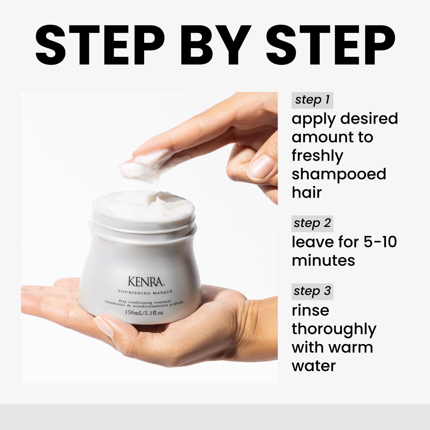 Kenra Nourishing Masque | Deep Conditioning Treatment | Replenishes Moisture & Conditions | Repairs & Rejuvenates Dry, Damaged Hair | Provides Radiant Shine| All Hair Types | 5.1 fl. Oz