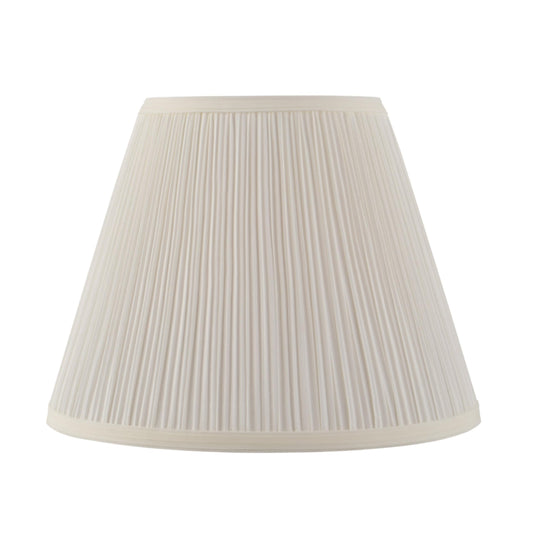 Aspen Creative 33055, Hardback Empire Transitional Spider Lamp Shade, Mushroom Pleated Pleated White, 7" Top x 13" Bottom x 10" Slant