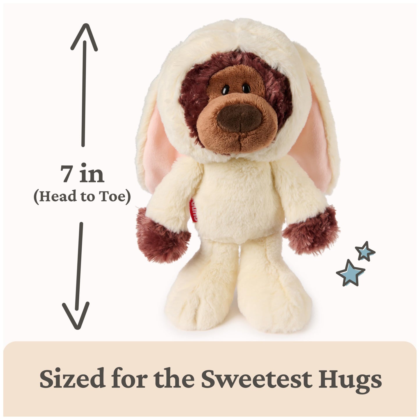 GUND Philbin Bunny Plush, Premium Teddy Bear with Easter Bunny Costume, Stuffed Animal for Ages 0 and Up, 10”