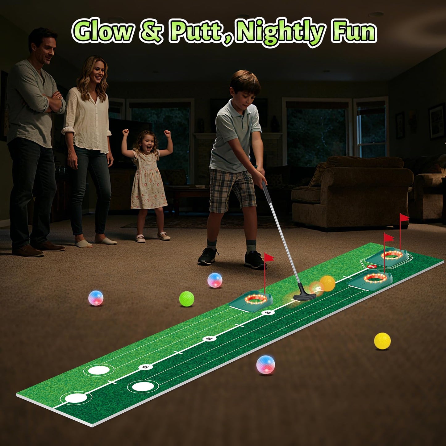 Kids Golf Toy Set Indoor Outdoor Fun for Ages 3-8