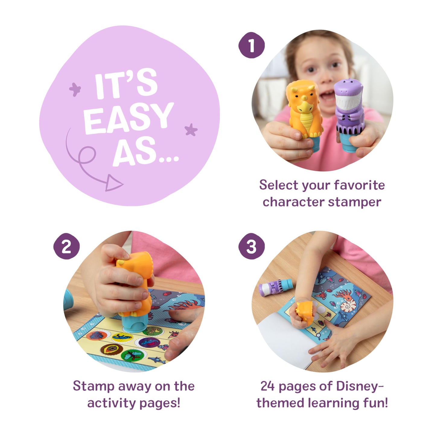 Melissa & Doug Sticker Wow!™ T-Rex and Triceratops Bundle: Two 24-Page Activity Pads, 2 Sticker Stampers, 900 Stickers, Arts and Crafts Fidget Toy Collectible Characters - FSC Certified
