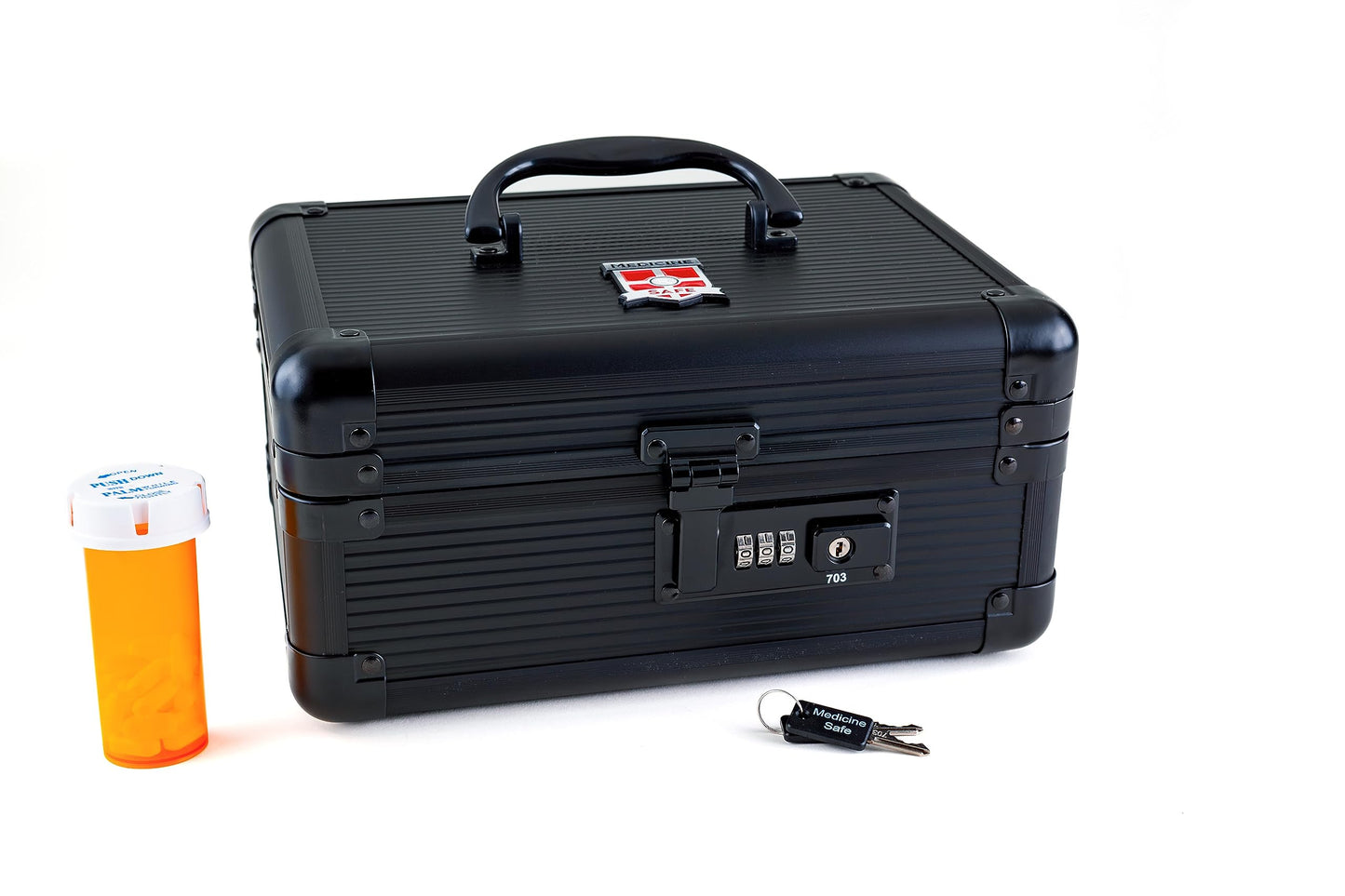MEDICINE RX SAFE MCC-MDKB Medication Carrying Case Black, Medium