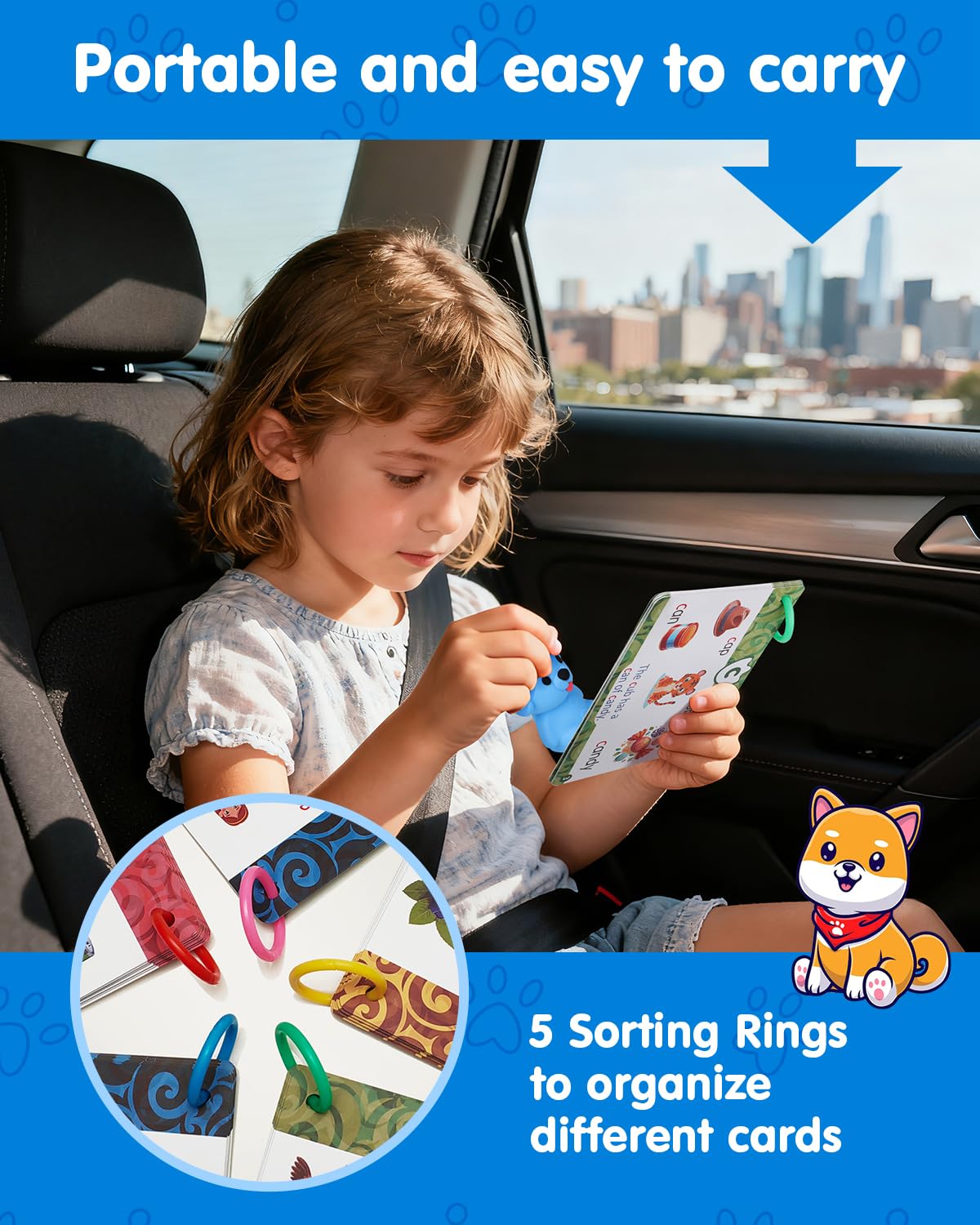 Humzo Talking Phonics Flash Cards with Reader Pen