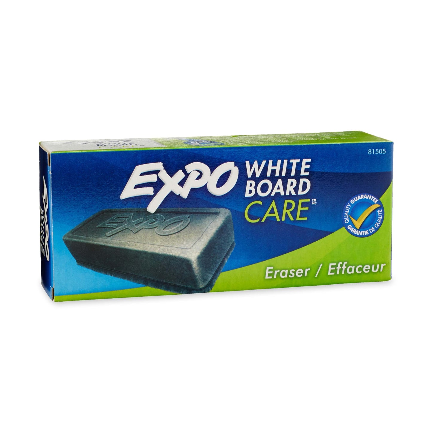EXPO Soft Pile Dry Block Eraser, 5-1/8 x 1-1/2 Inches, Ideal for Whiteboards, Pack of 12