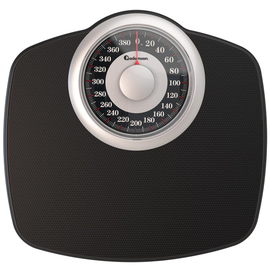 Adamson A25 Scales for Body Weight - Up to 400 LB - New Version - 5.3" Dial on 12.4" x 10.2" Platform - Anti-Skid Rubber Surface - High Precision Bathroom Scale Analog - Durable with 20-Year Assurance