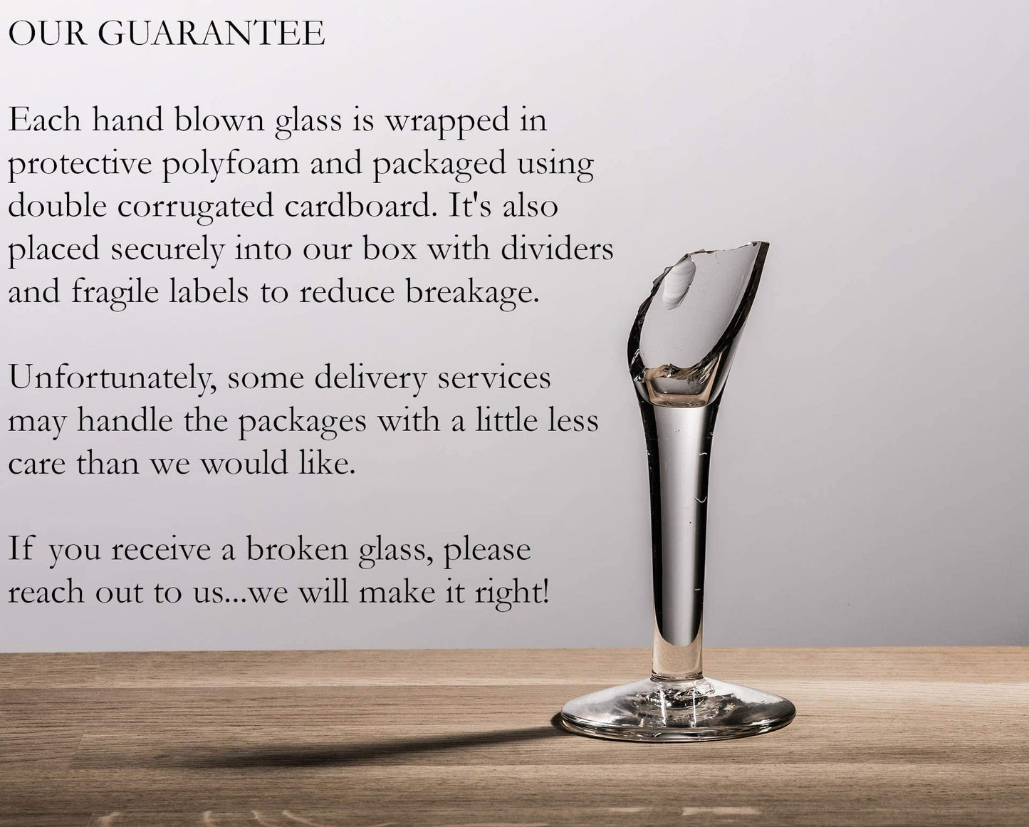 Dos Sueños Hand Blown Mexican Drinking Glasses - Set of 6 Glasses with Cobalt Blue Rims (14 oz each)
