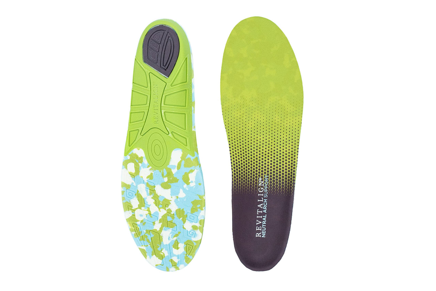 REVITALIGN Neutral Arch Support Insole, NEON, W 7-8.5 / M 6-7.5