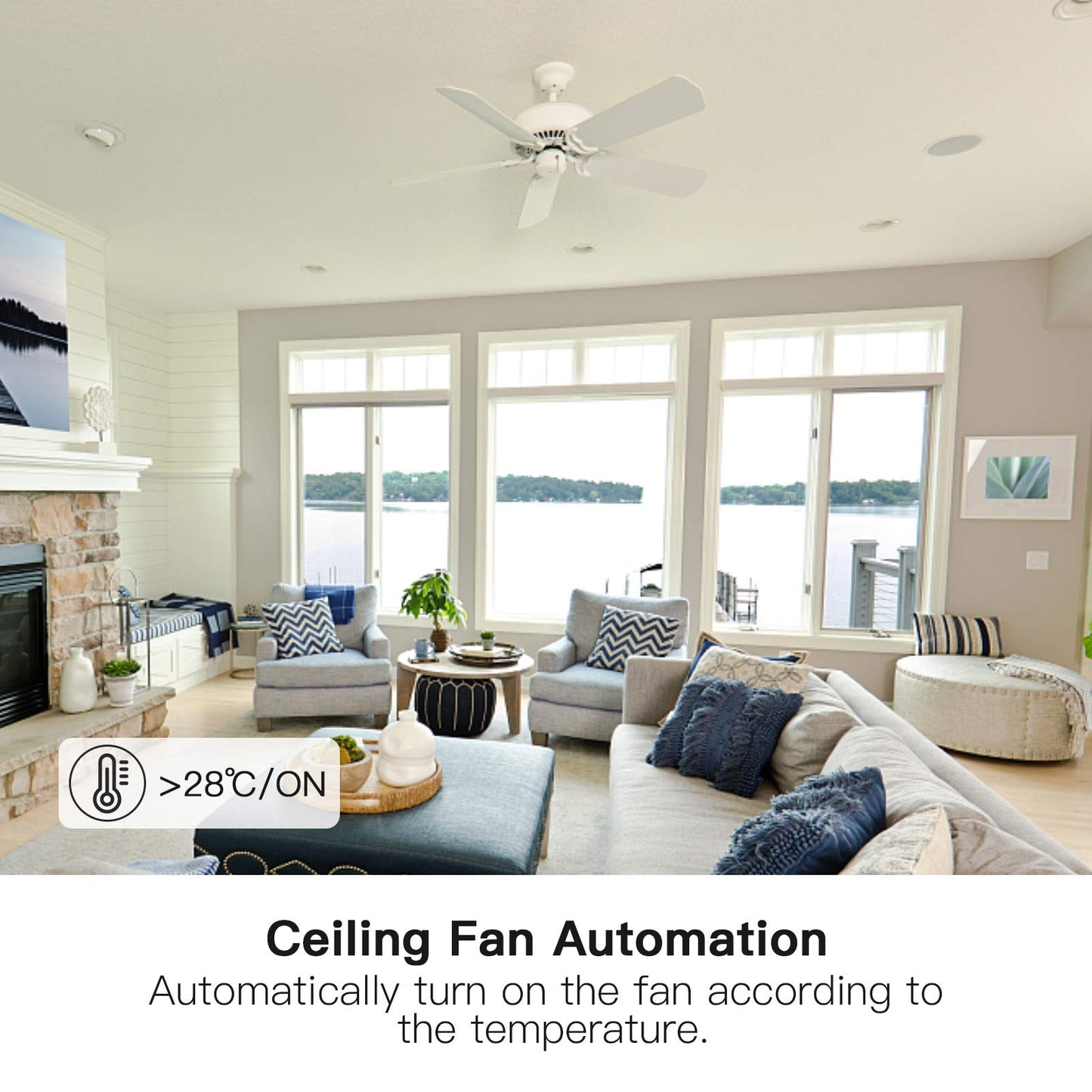 TREATLIFE Smart Ceiling Fan Control 2Pack, 4 Speed Fan Switch for Ceiling Fan, Neutral Wire Required, Compatible with Alexa and Google Assistant, Wall Control, Schedule, No Hub Required