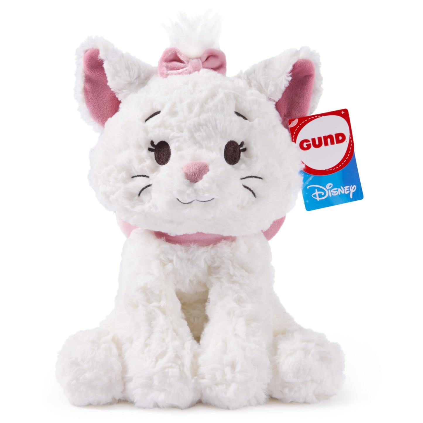 GUND Disney Official Marie Plush, Disney Cozys Collection, The Aristocats Toys, Kitten Stuffed Animal for Ages 1 and Up, White, 10”