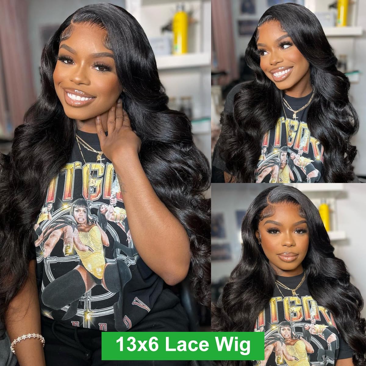 Cikana 30 Inch Lace Front Wigs Human Hair Pre Plucked 180% Density Body Wave Transparent HD 13x6 Lace Frontal Wigs Glueless Body Wave Wig Human Hair for Women with Baby Hair