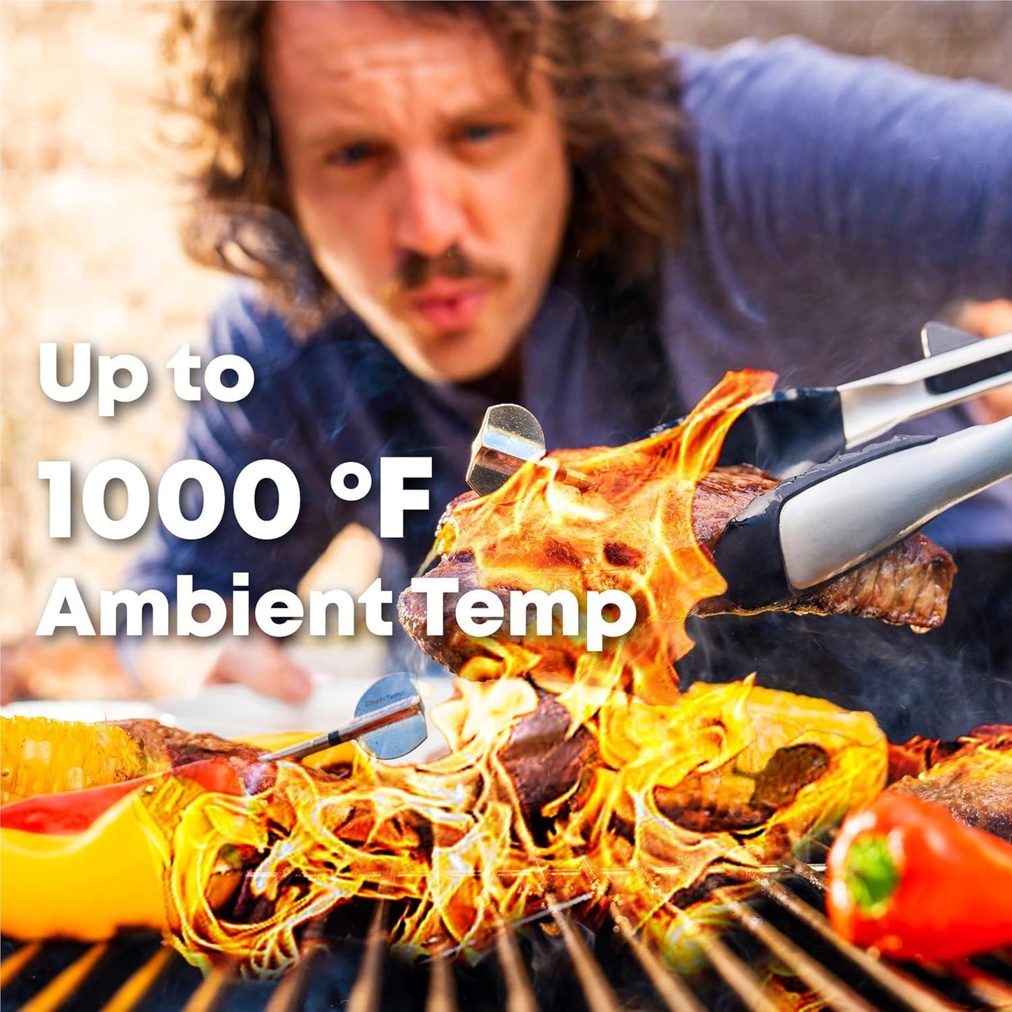 ChefsTemp ProTemp 2nd-Gen Needle Probe - Accessory for ProTemp S1 & ProTemp 2 Plus Wireless Meat Thermometer Unlimited Range Bluetooth & WiFi (Only One Probe)