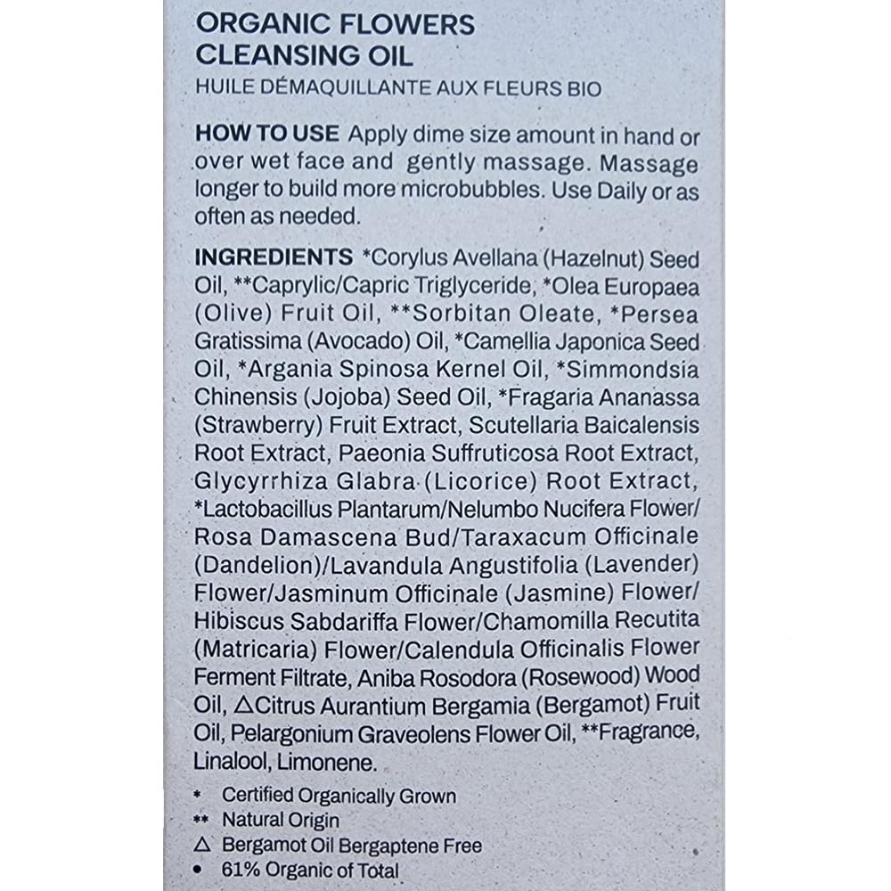 Whamisa Organic Flowers Cleansing Oil 260ml/8.7 fl. oz.