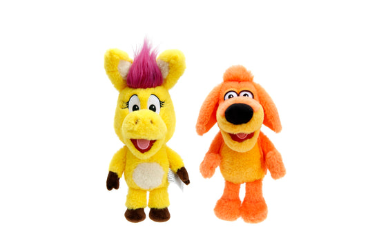 Donkey Hodie 8" Twin Pack Donkey & Dog Plush Doll, Toys for Kids