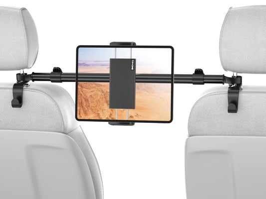 Car Tablet Holder Mount for iPad: Headrest Tablet Stand for Car Back Seat Compatible with iPad Pro Air Mini | Galaxy Tab | Kindle Fire HD | Switch OLED or Other 4.7-13" Devices